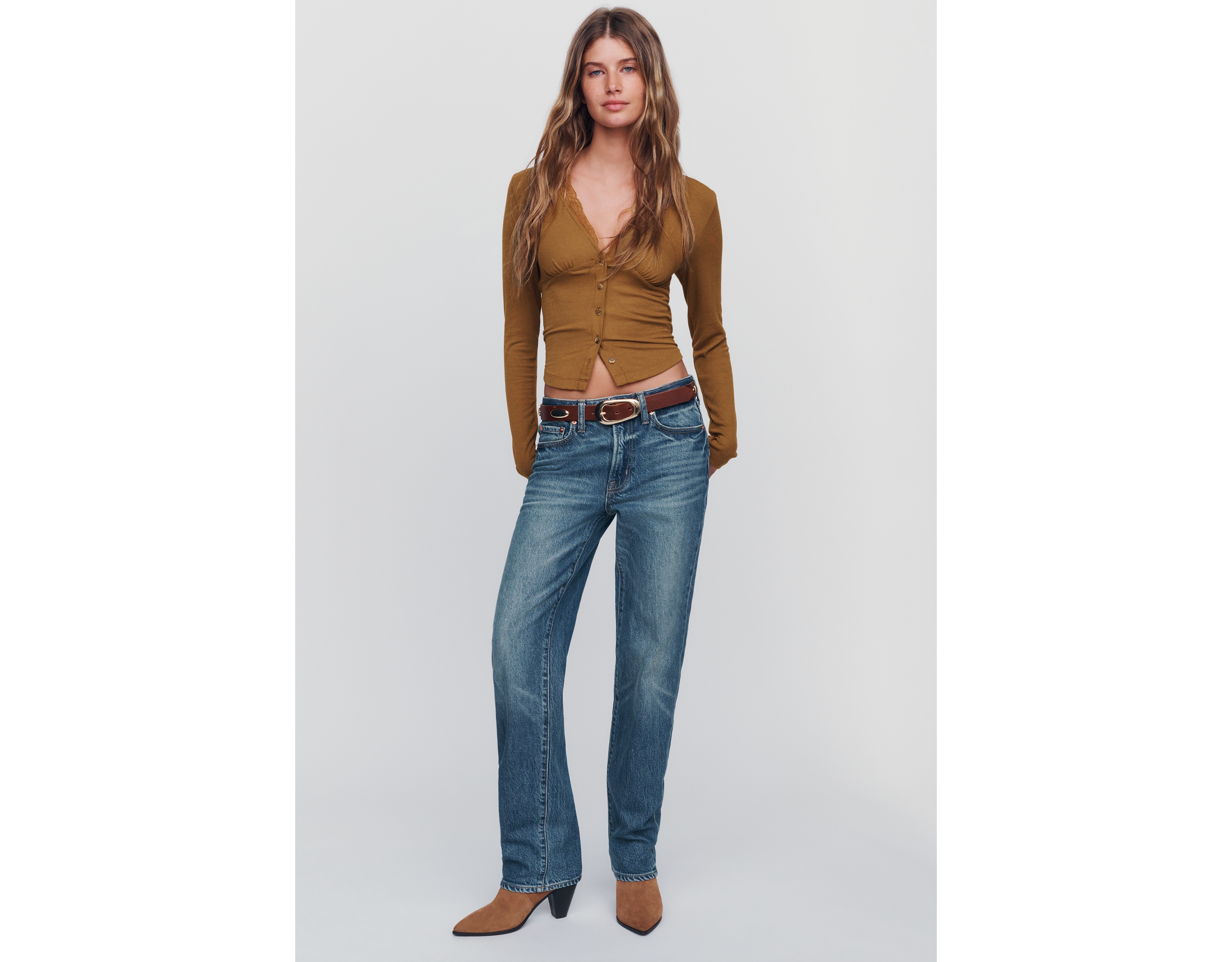 Pistola Aleks Mid-Rise Straight Jeans