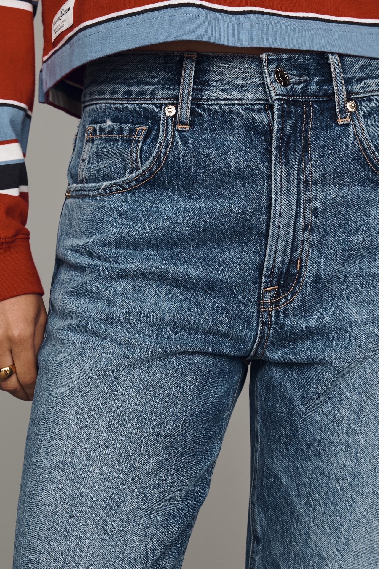 Pistola Larsen High-Rise Relaxed Flared Jeans