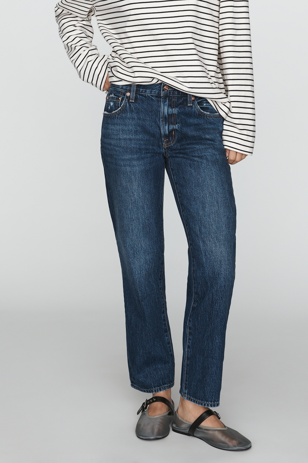 Pistola Issa Mid-Rise Straight Jeans