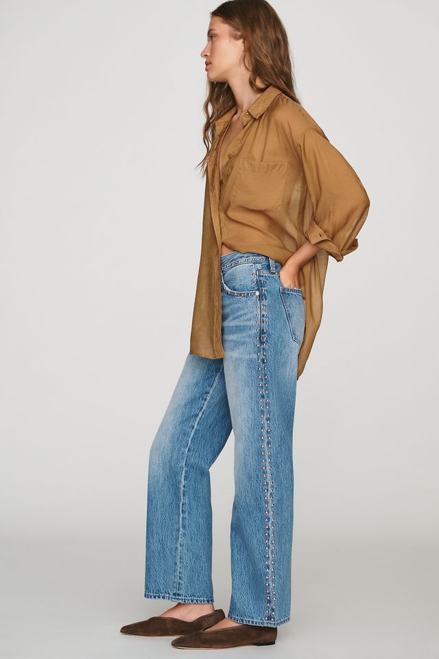 PISTOLA Lexi Mid-Rise Barrel Jeans #1