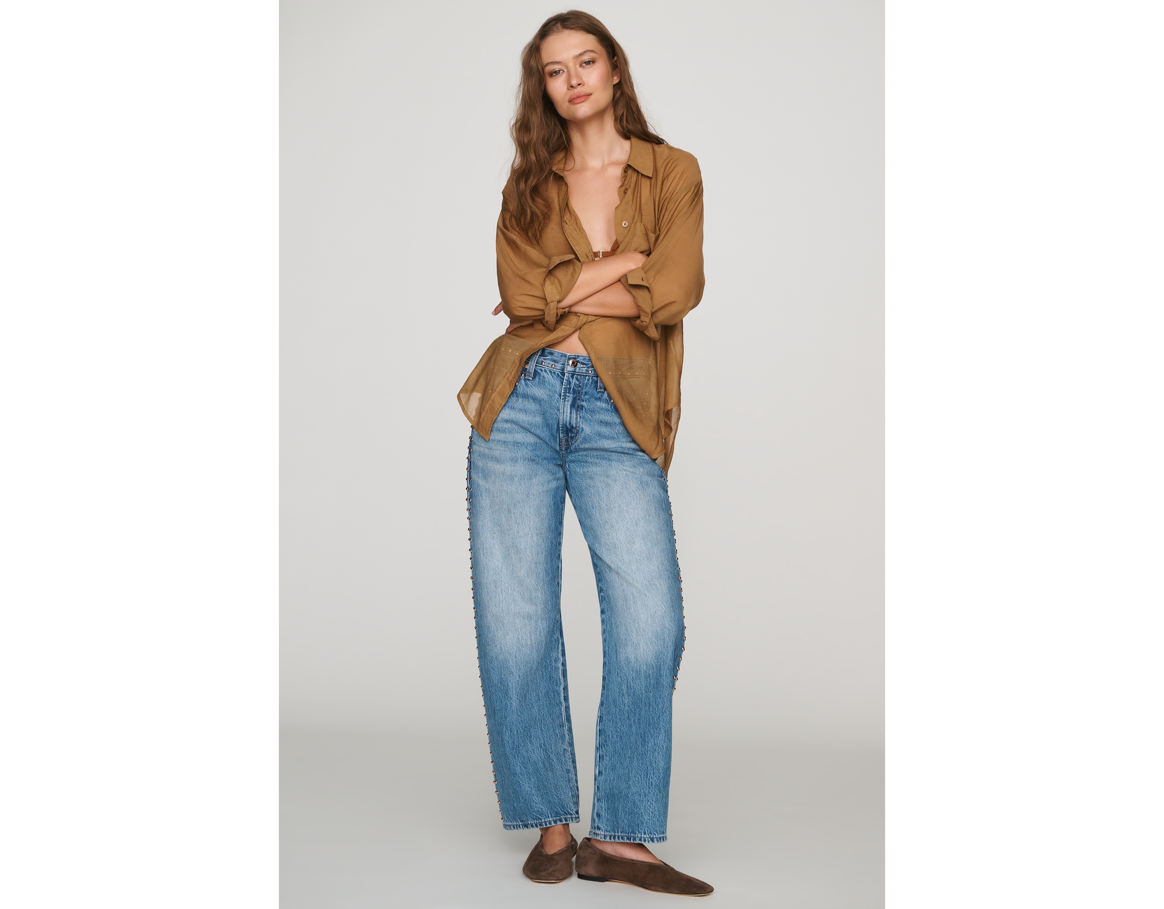 Pistola Lexi Mid-Rise Barrel Jeans