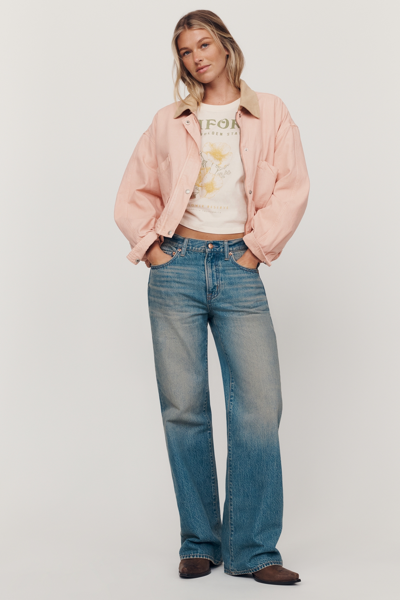 PISTOLA Harlowe Mid-Rise Wide-Leg Jeans