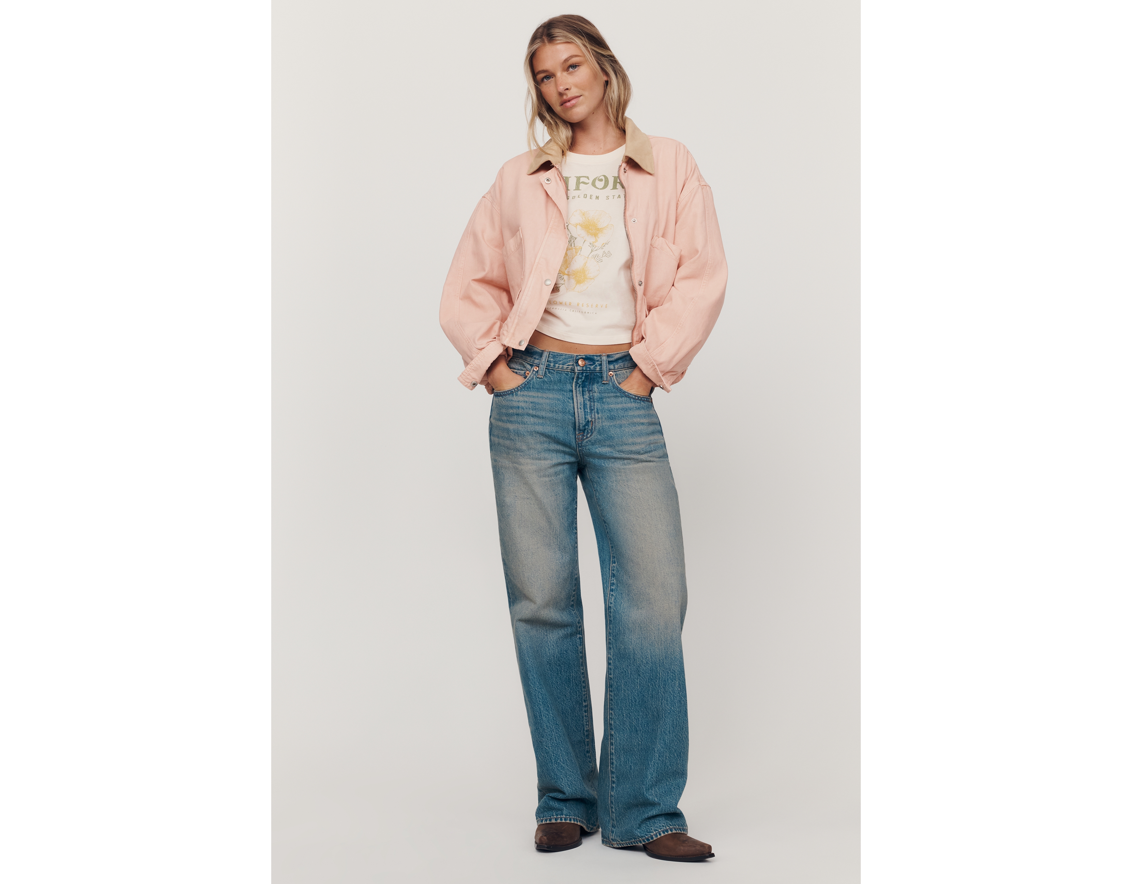 PISTOLA Harlowe Mid-Rise Wide-Leg Jeans