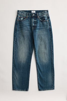 Pistola Lexi Mid-Rise Bowed Straight-Leg Jeans