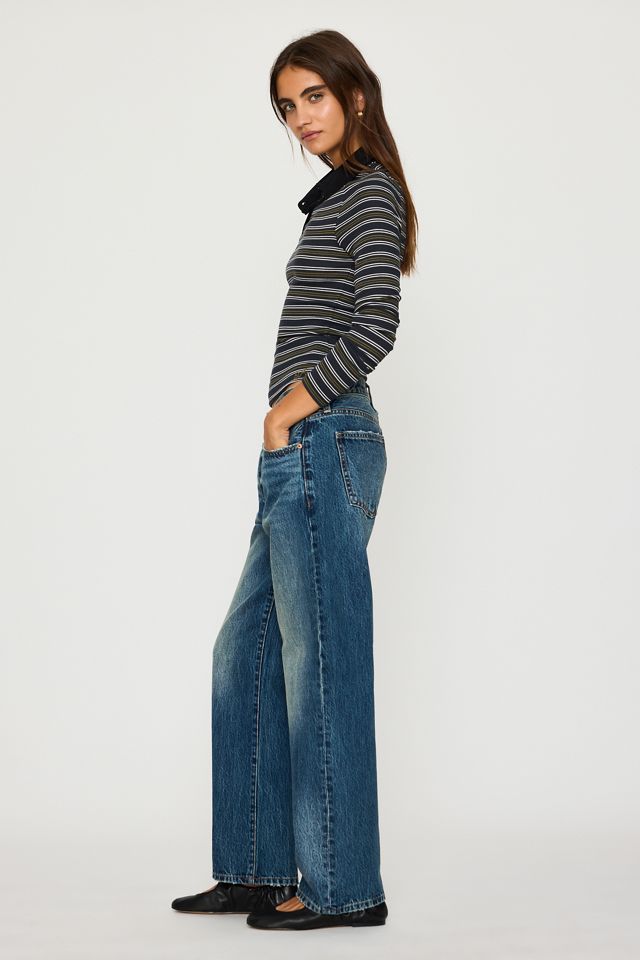 Jeans Pistola Lexi de Tiro Medio con Pierna Recta Arqueada #1