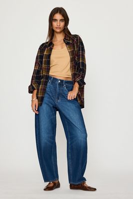 Jeans Pistola Sacha de Tiro Alto y Pierna de Barril