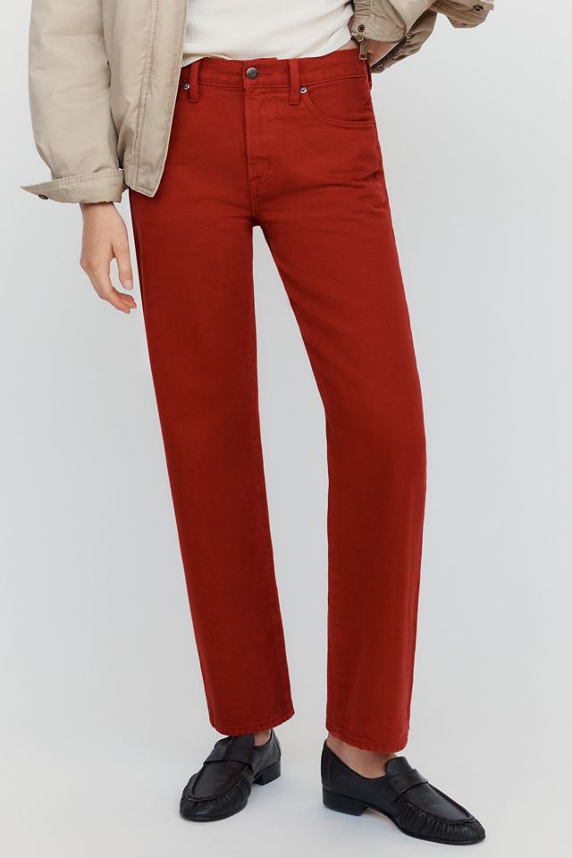 PISTOLA Lexi Mid Rise Bowed Straight Leg Jeans | Anthropologie