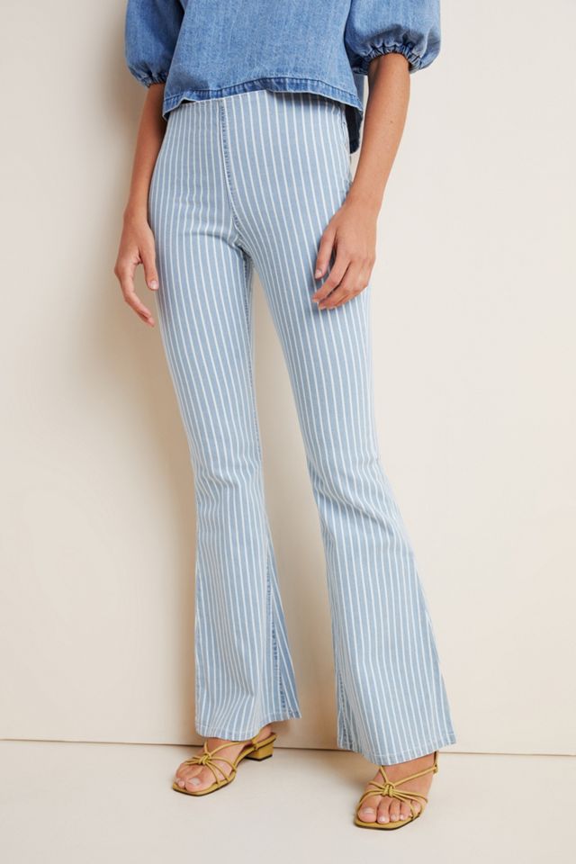 Ella Moss High-Rise Pull-On Flare Jeans #4