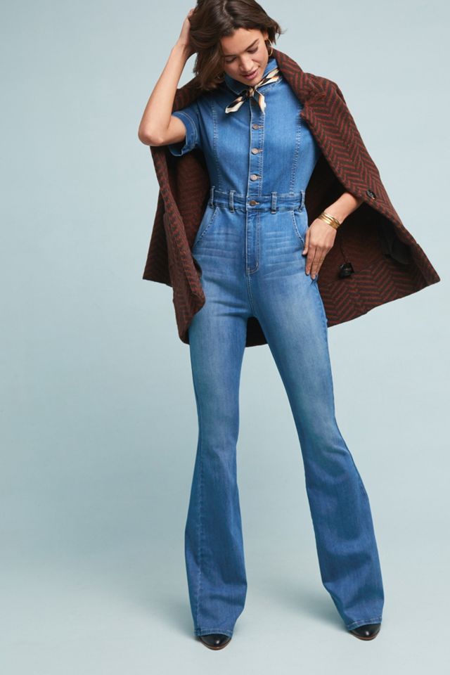 Ella Moss Collared Denim Jumpsuit #3