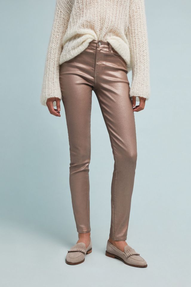 Ella Moss Pearlized High-Rise Skinny Ankle Jeans #1