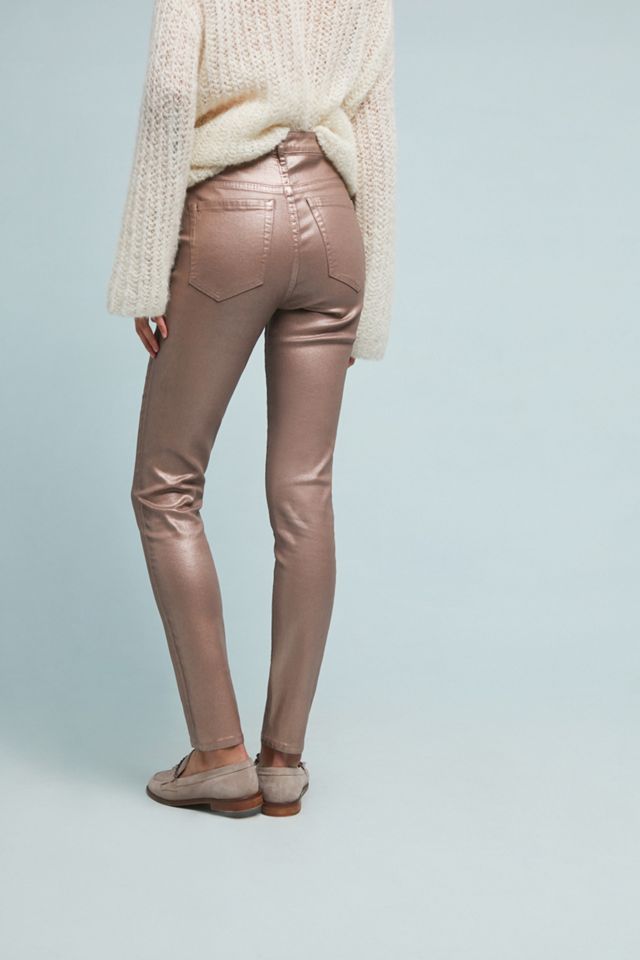 Ella Moss Pearlized High-Rise Skinny Ankle Jeans #3