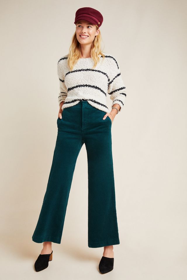 Pilcro Ultra High-Rise Wide-Leg Corduroy Pants