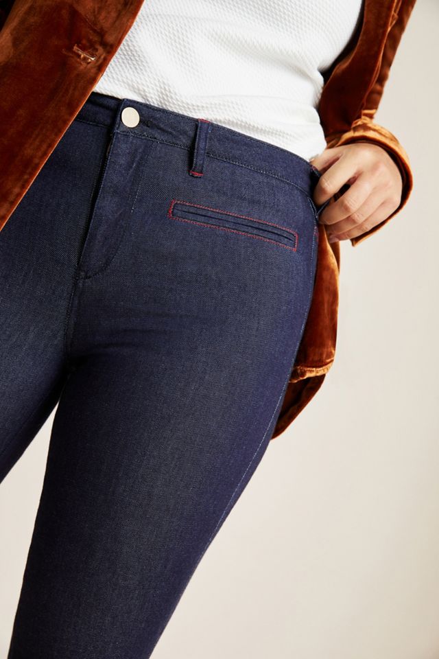 Pilcro Stitched High-Rise Flare Jeans #4