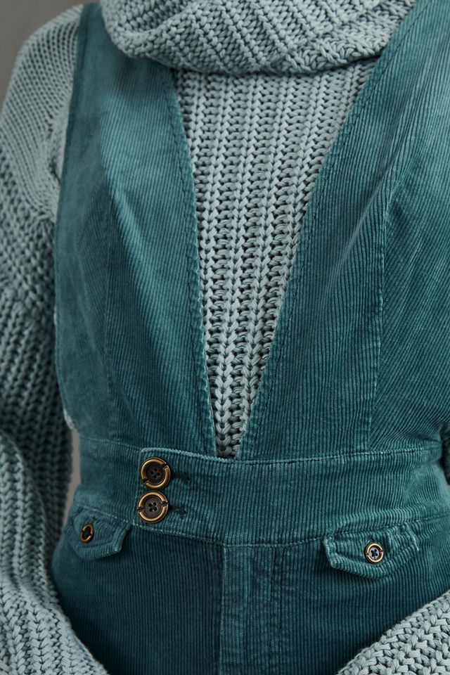 Pilcro Deep-V Corduroy Jumpsuit #3