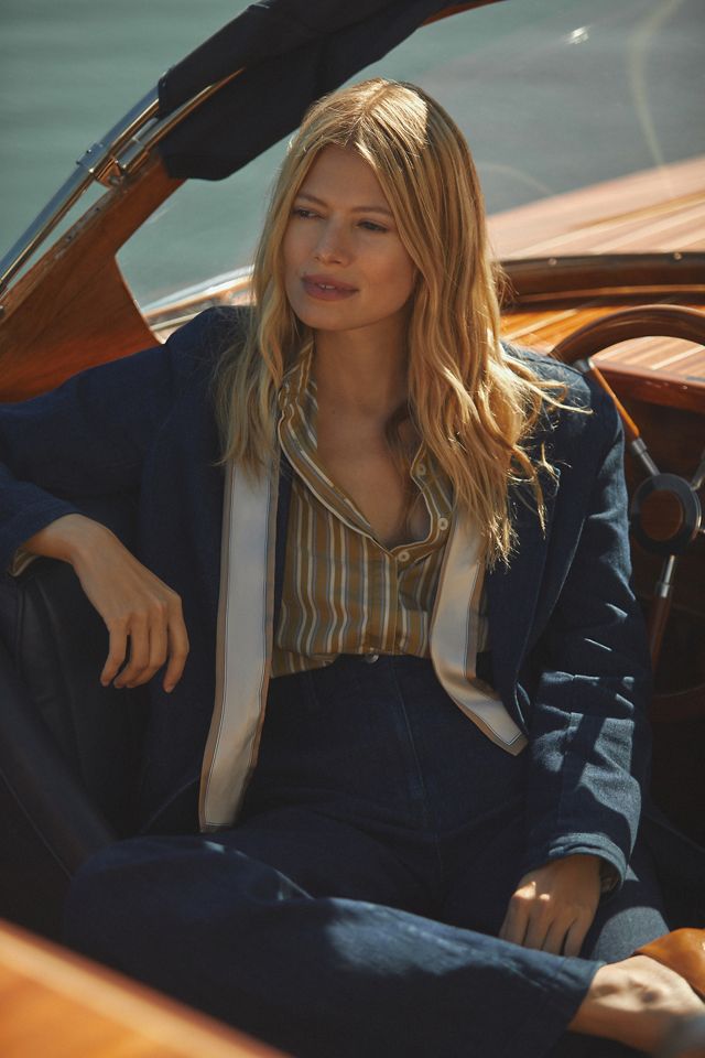 Maeve High-Rise Tailored Flare Jeans #7