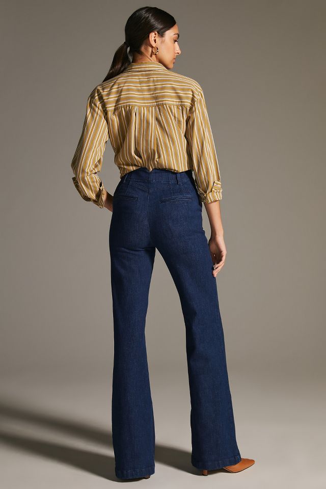 Maeve High-Rise Tailored Flare Jeans #3