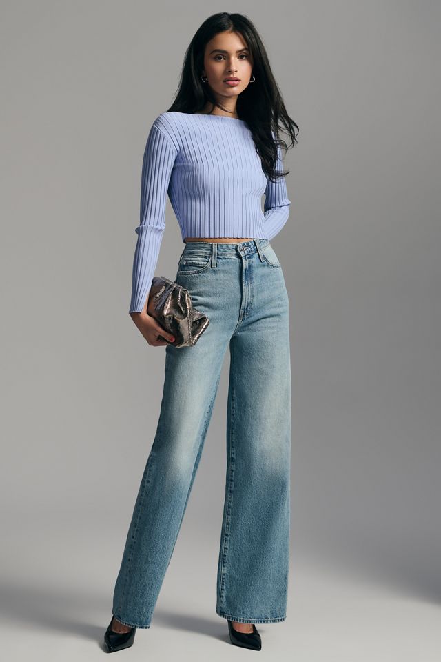 EDWIN Nova HighRise WideLeg Jeans Anthropologie