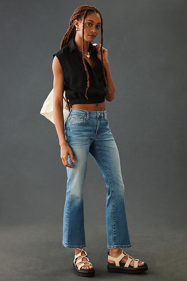 Edwin Lark Ankle Cropped Flare Jeans | Anthropologie