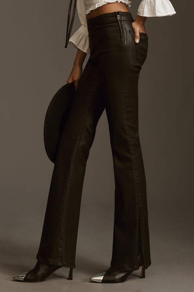 Edwin Lark Pull-On Mid-Rise Slit Flare Jeans #1