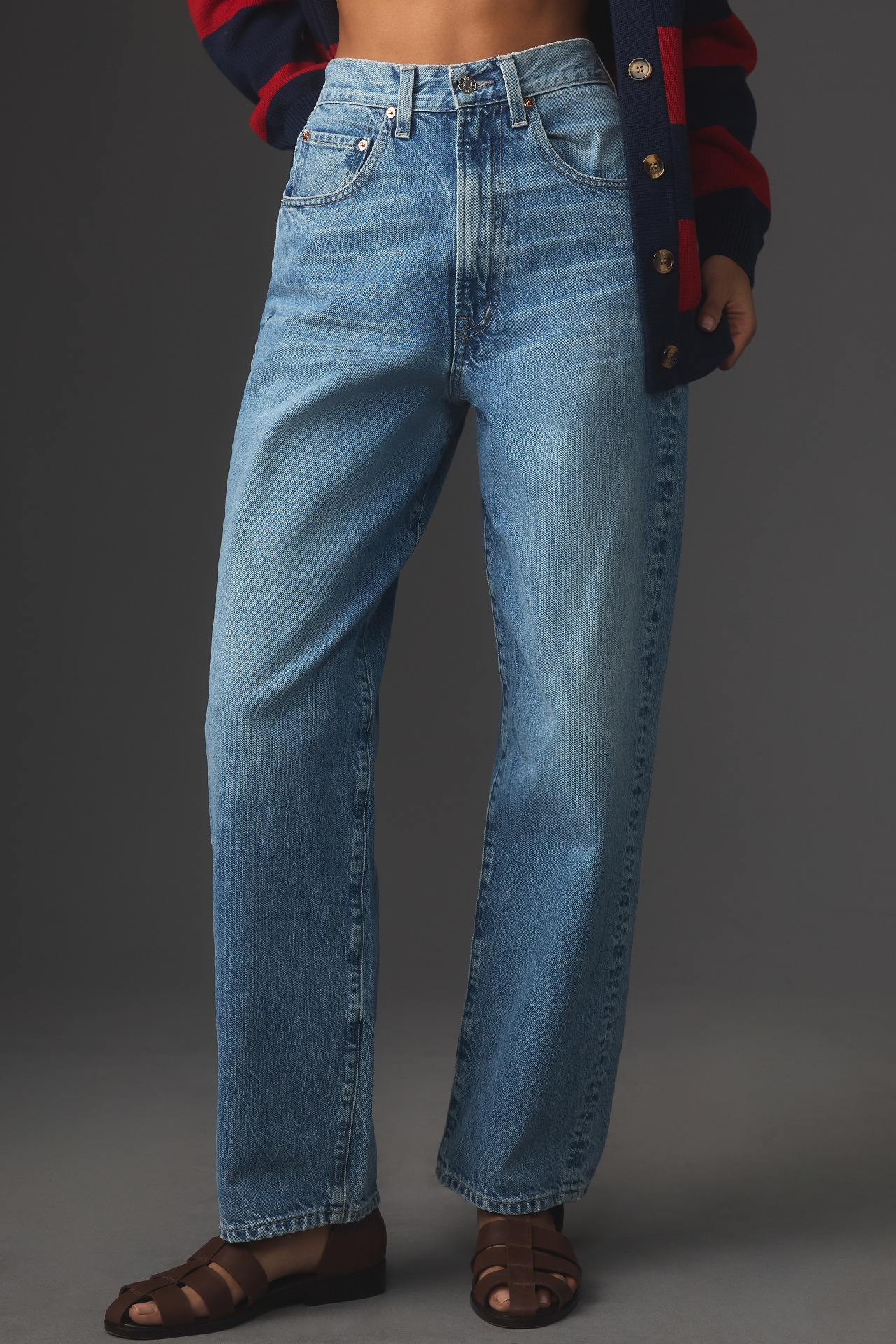 Edwin Kayla High-Rise Tapered Jeans