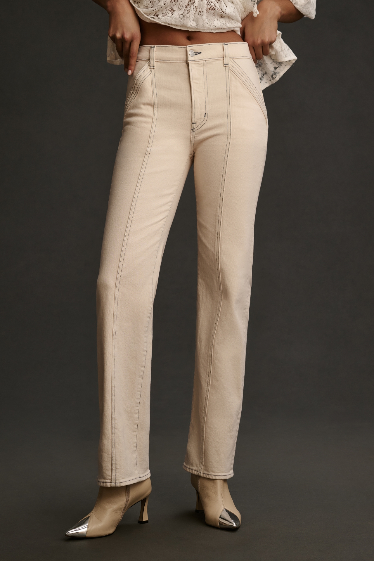 Edwin Marli Mid-Rise Straight-Leg Jeans