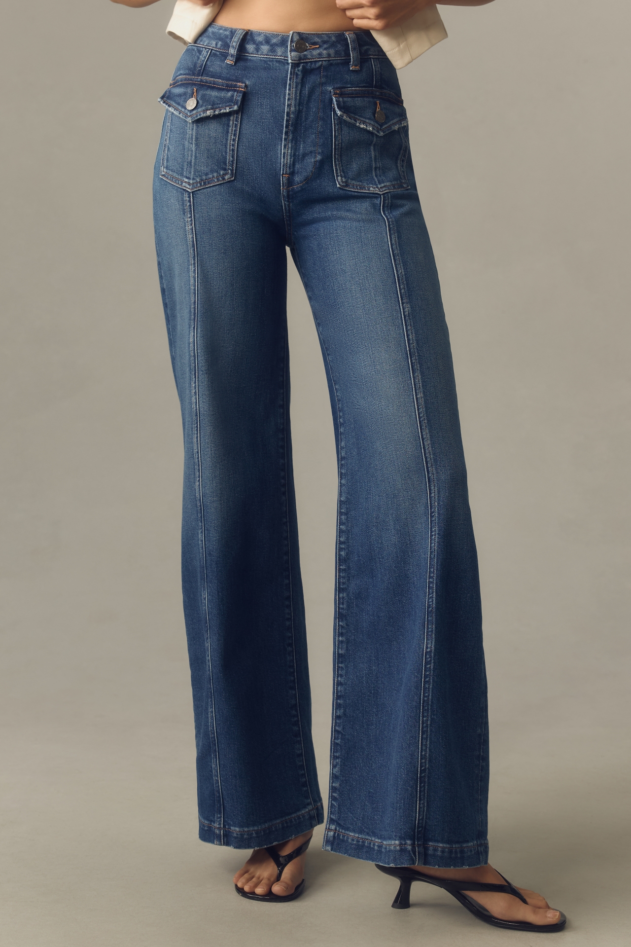 Edwin Manhattan High-Rise Wide-Leg Jeans