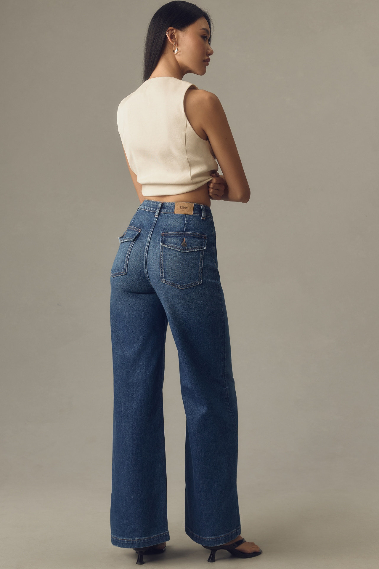 Edwin Manhattan High-Rise Wide-Leg Jeans