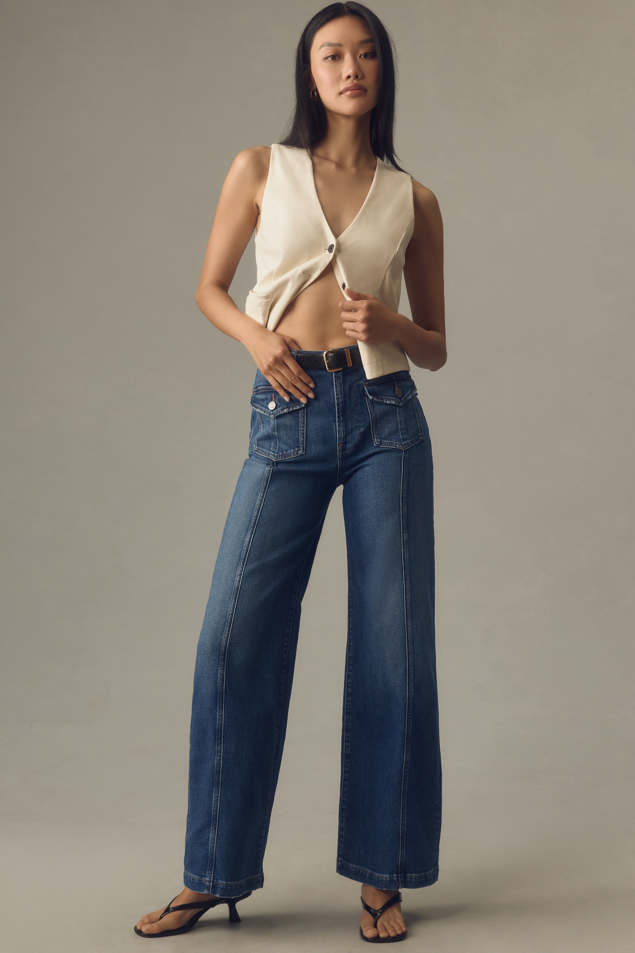 Edwin Manhattan High-Rise Wide-Leg Jeans