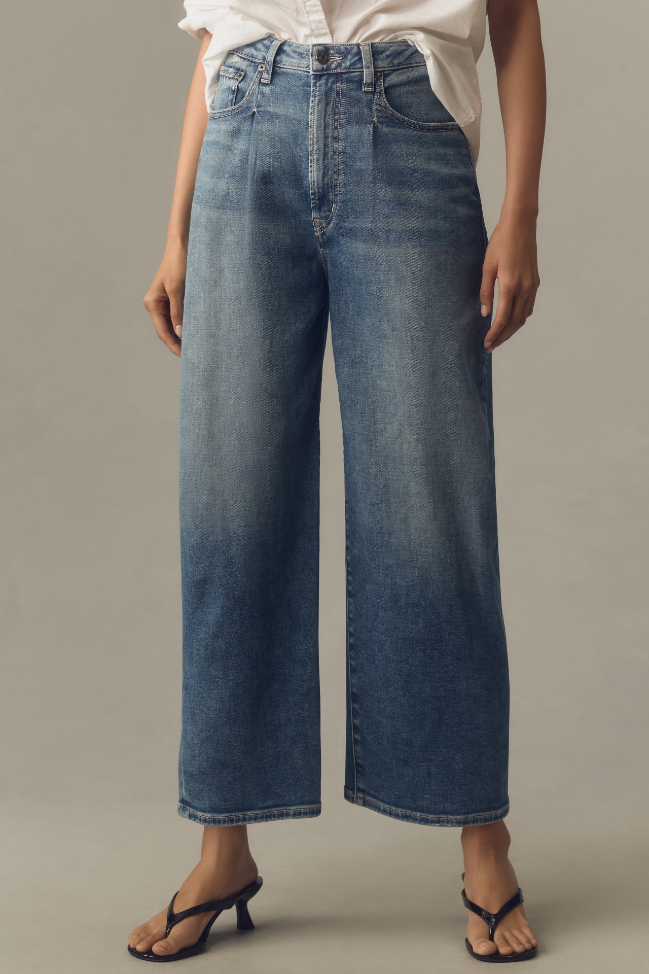 Edwin Melly High-Rise Crop Wide-Leg Jeans