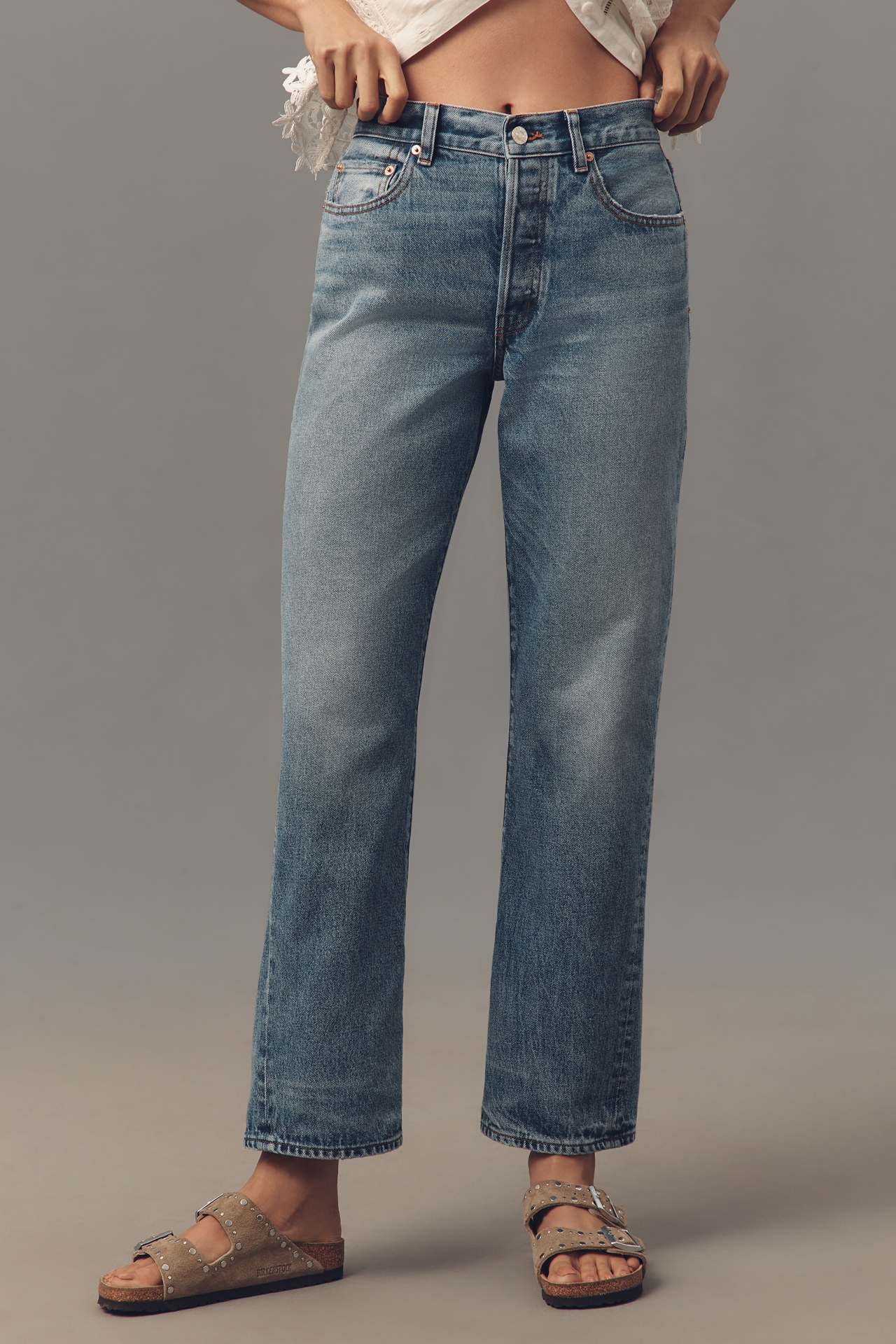 Edwin Sawyer Mid-Rise Boyfriend Jeans