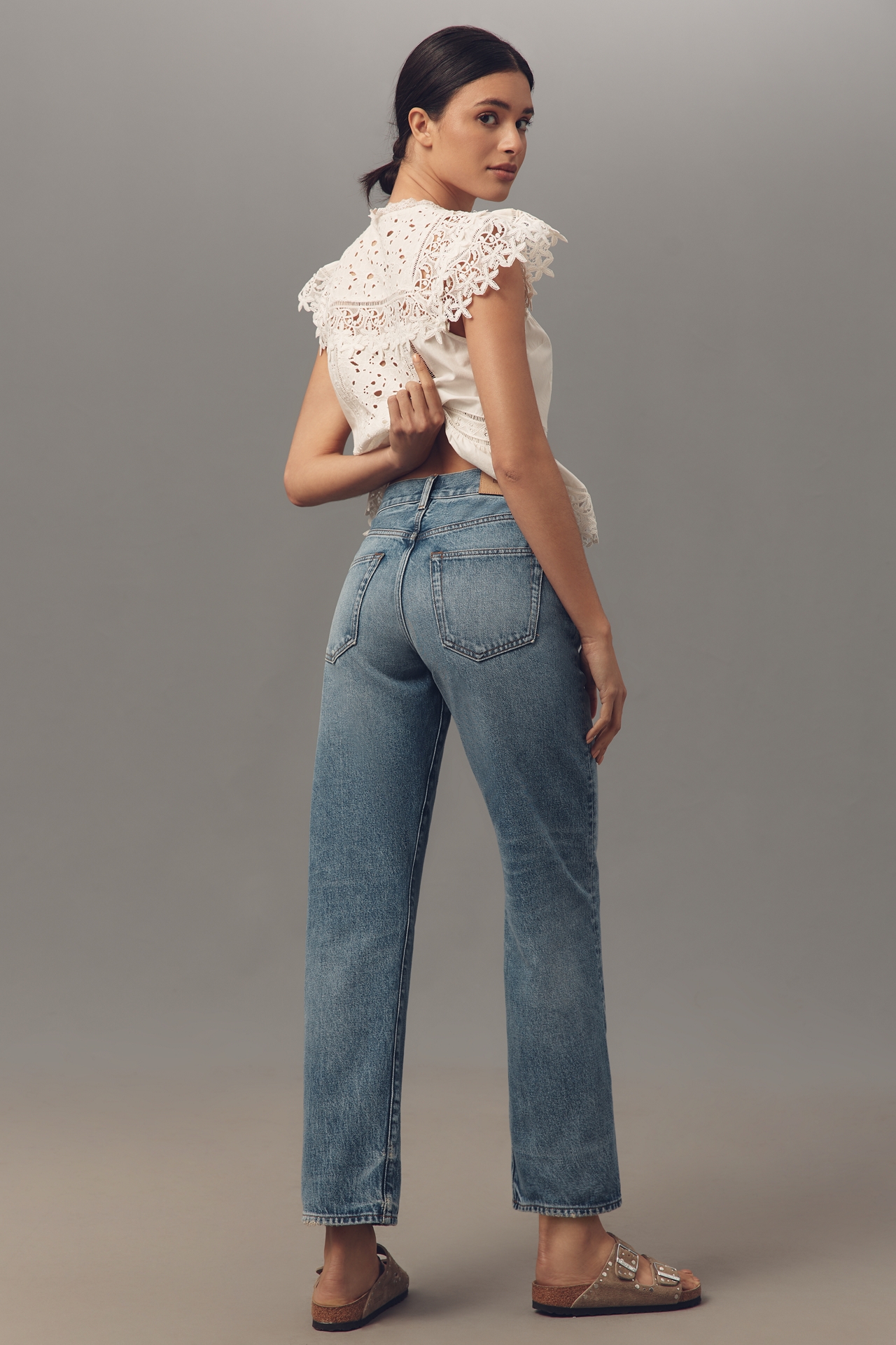Edwin Sawyer Mid-Rise Boyfriend Jeans
