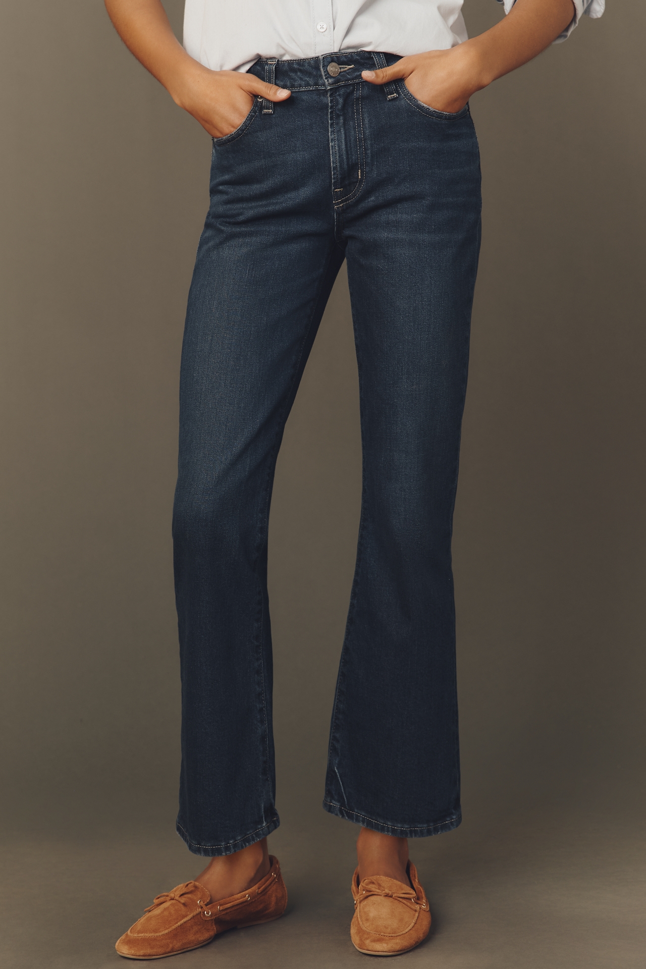 Edwin Lark Mid-Rise Ankle Bootcut Jeans