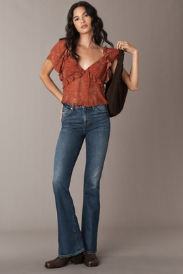 Edwin Lark Mid-rise Bootleg Jeans In Blue