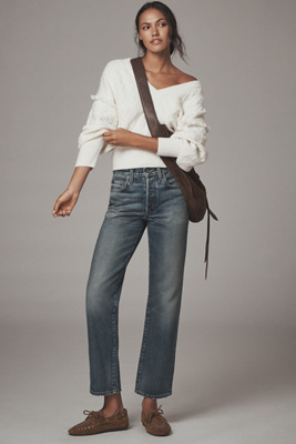 Edwin Sawyer Mid-rise Relaxed Boyfriend Jeans In Blue