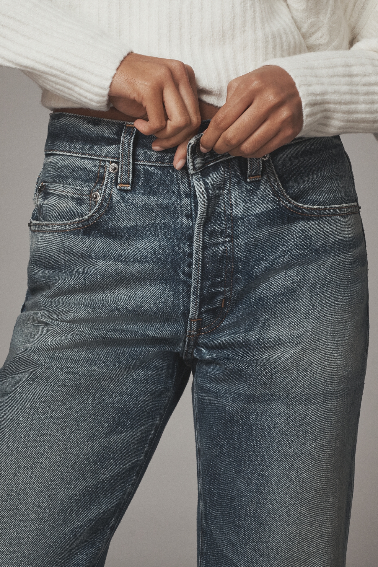 Edwin Sawyer Mid-Rise Relaxed Boyfriend Jeans