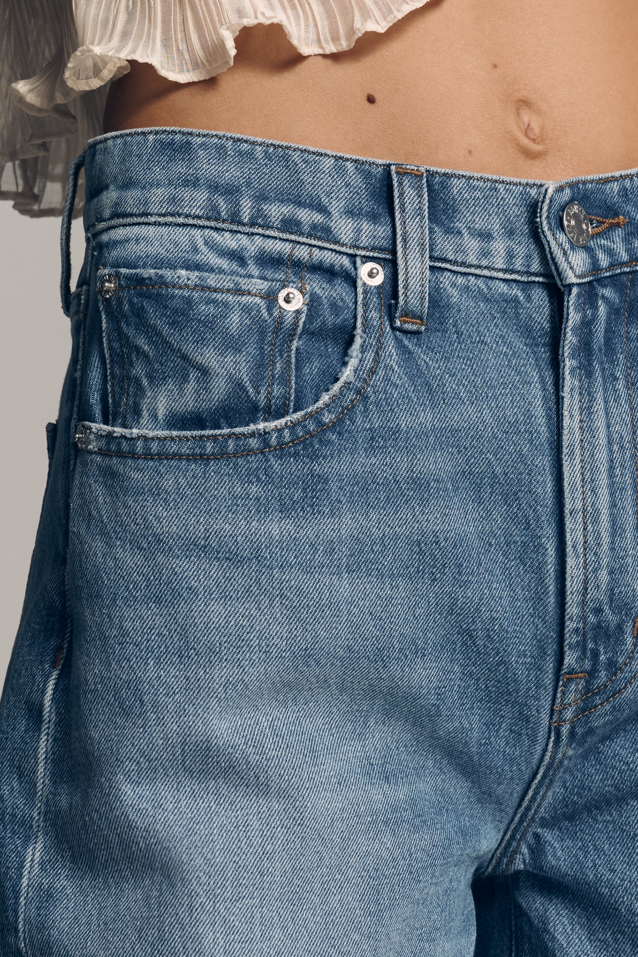 Edwin Charlie High-Rise Culotte Jeans