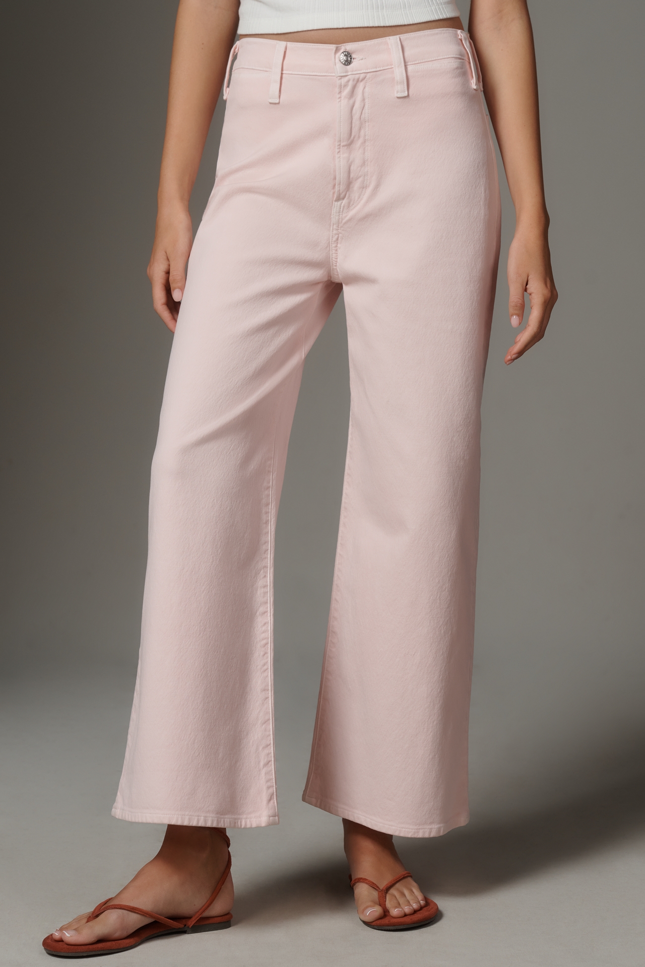 Edwin Iris Palazzo High-Rise Crop Wide Leg Jeans