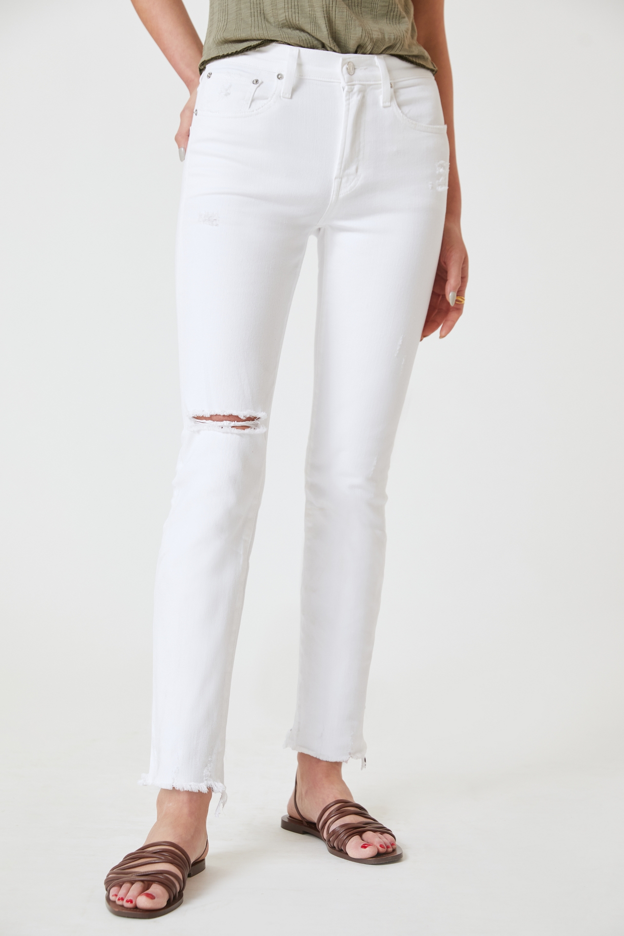 Edwin Bree High-Rise Destructed Skinny Jean