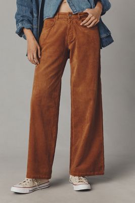 Pilcro Low-Rise Wide-Leg Jeans
