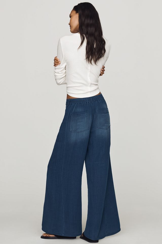 Pilcro Bloom Drawstring High-Rise Wide-Leg Jeans #2