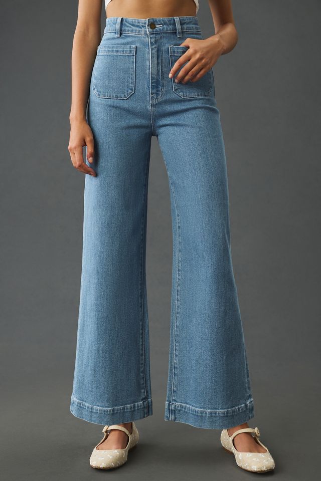 Rolla's Sailor High-Rise Wide-Leg Crop Jeans #1