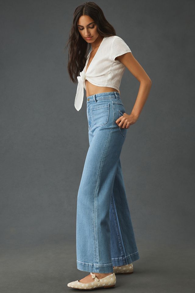 Rolla's Sailor High-Rise Wide-Leg Crop Jeans #3