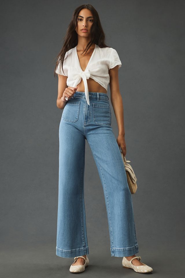 Rolla's Sailor High-Rise Wide-Leg Crop Jeans