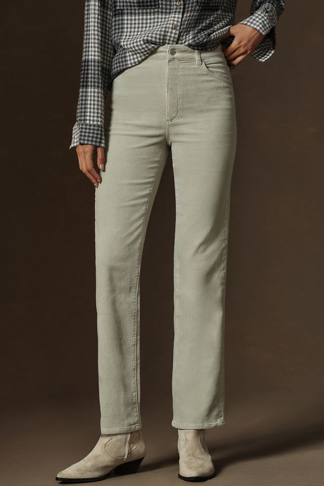 Rollas Corduroy Original High-Rise Straight-Leg Jeans #1