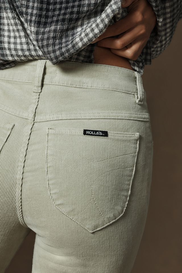 Rollas Corduroy Original High-Rise Straight-Leg Jeans #4