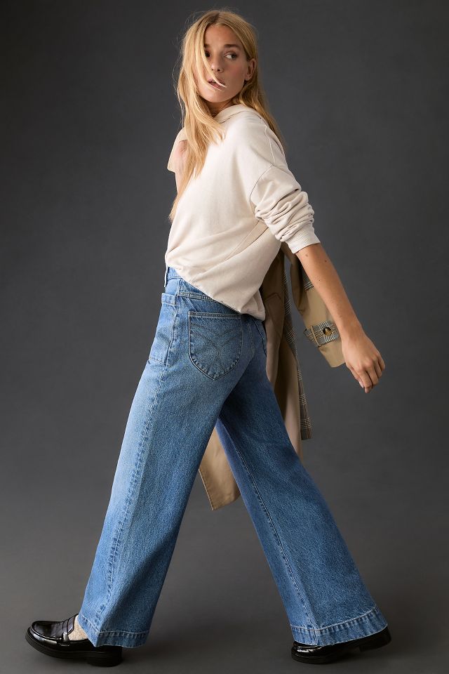 Rolla's Sailor High-Rise Wide-Leg Jeans | Anthropologie