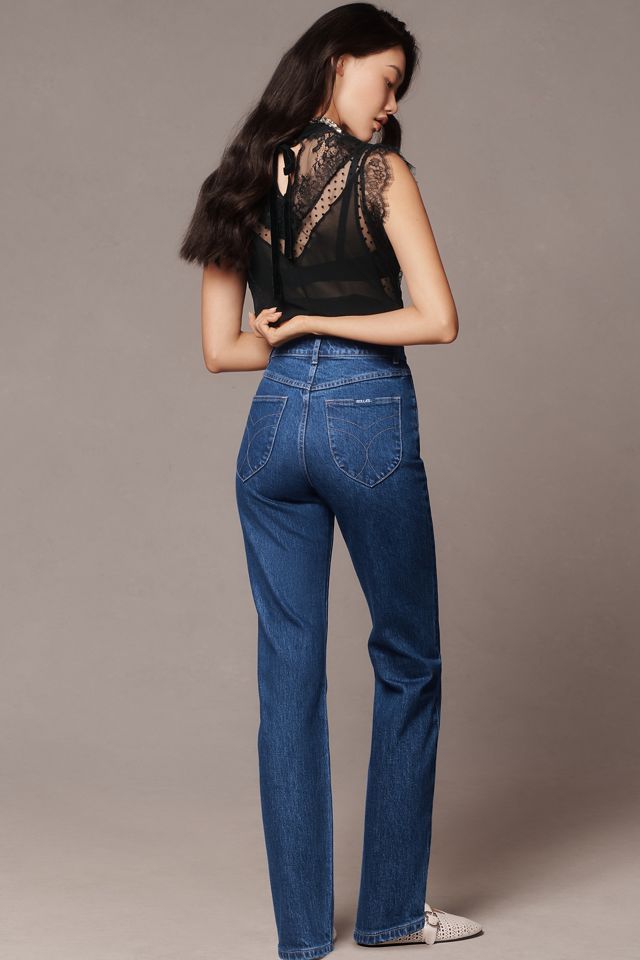 Rolla's Dusters High-Rise Straight-Leg Jeans #4