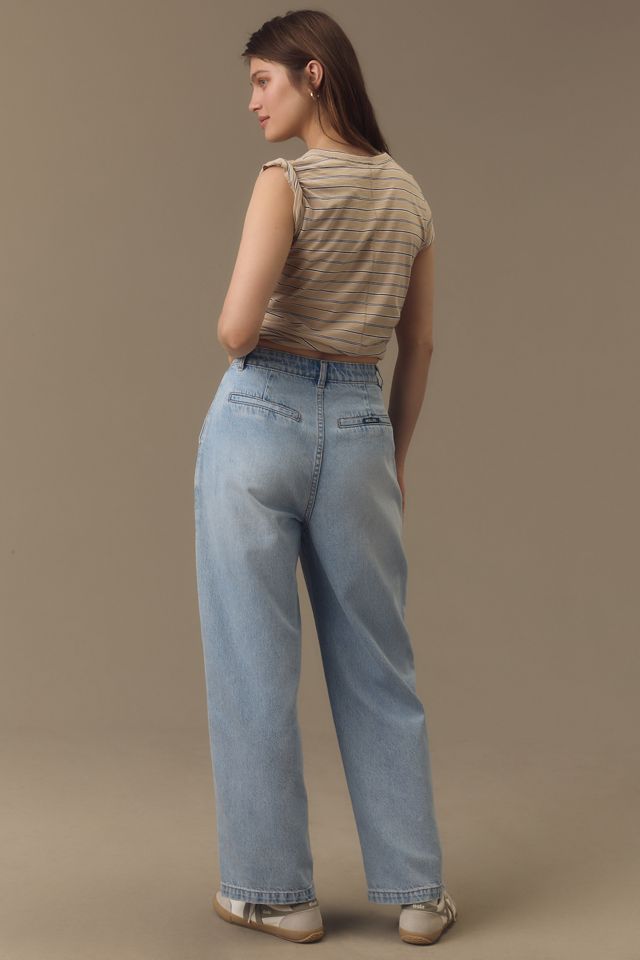 Rolla's Chloe Pleat High-Rise Crop Wide-Leg Jeans #2