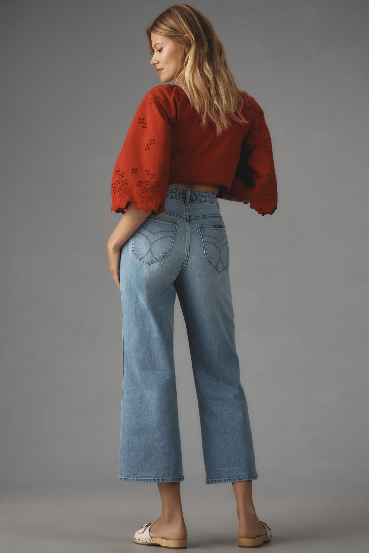 Rolla's Classic High-Rise Crop Flare Jeans