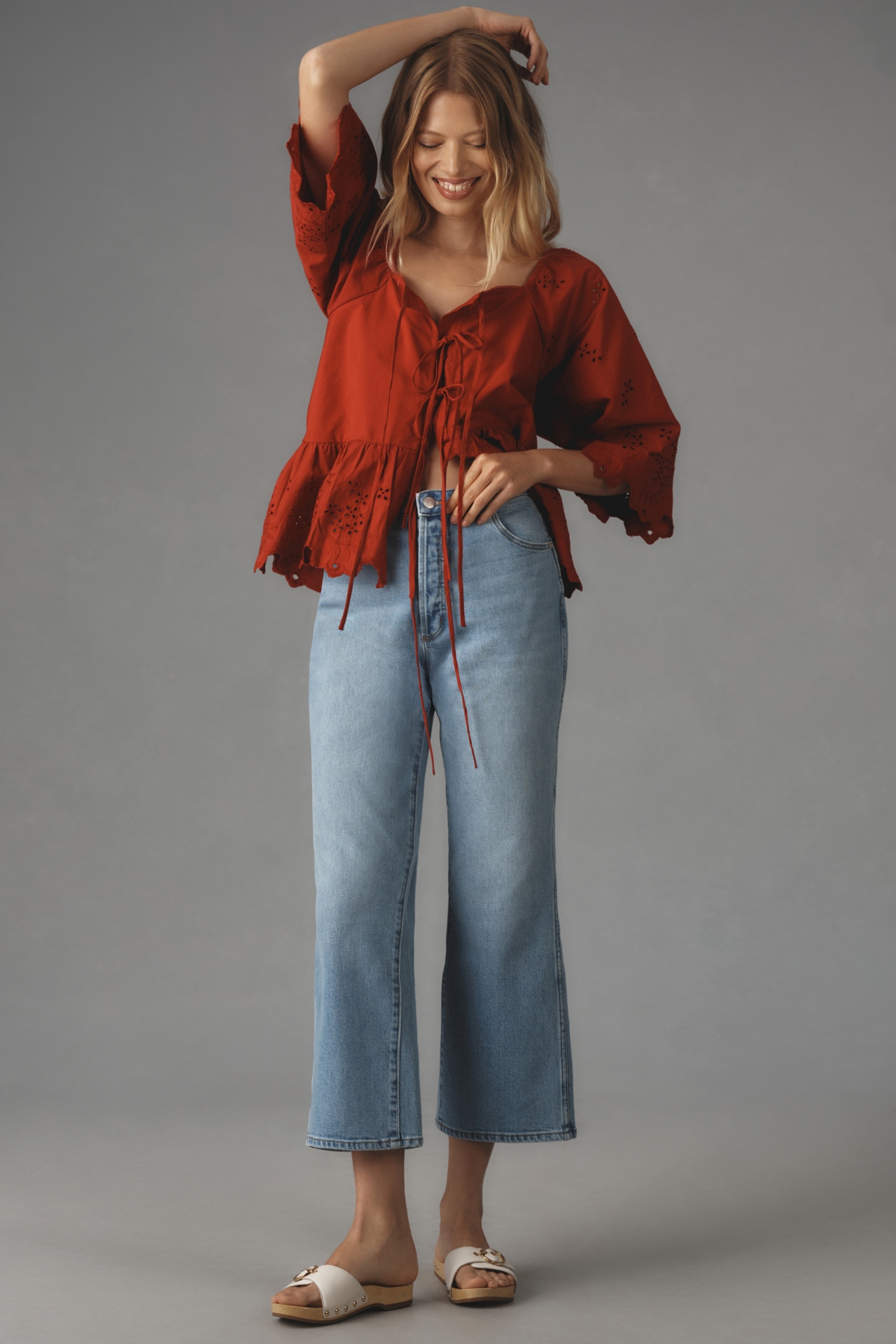 Rolla's Classic High-Rise Crop Flare Jeans